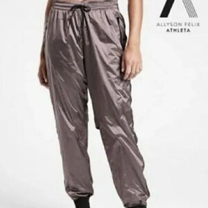 Athleta Allyson Felix Women's Legend Luxe Track Yoga Jogger Pants Brown Size XXS